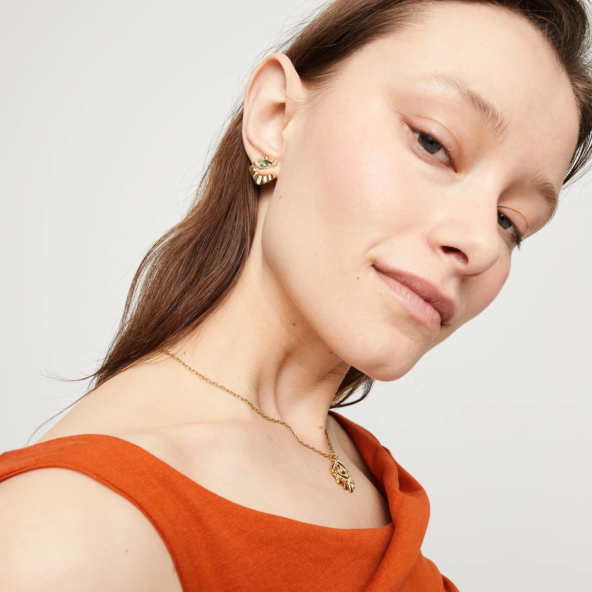 INTUITIVE EYE & LASH EARRINGS - Image 4