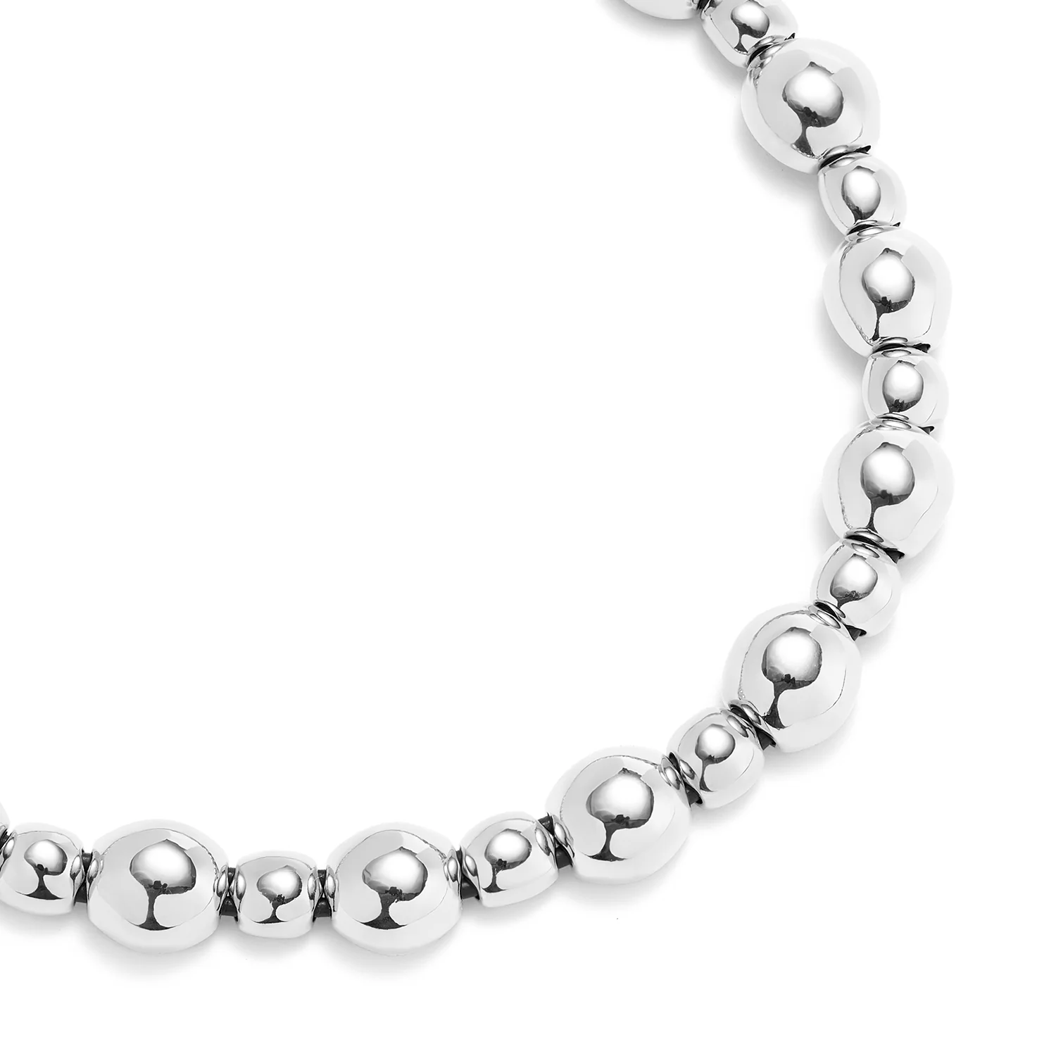 SER INTREPIDA MEDIUM SPHERE SILVER NECKLACE - Image 4